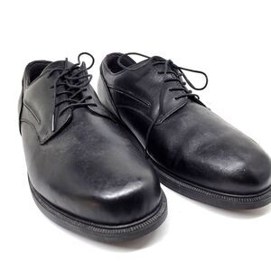 Dunham MCT410BK Mens Black Leather Waterproof Derbys Size US 16 EEEEEE
